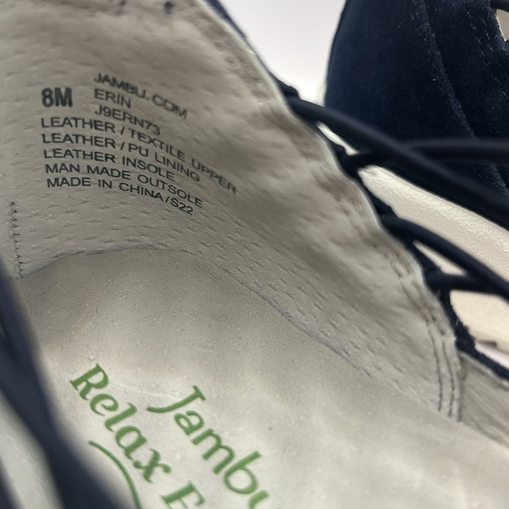 Jambu Shoes | Jambu  Erin Suede Casual Step - ln Sneaker Blue - Picture 8 of 11